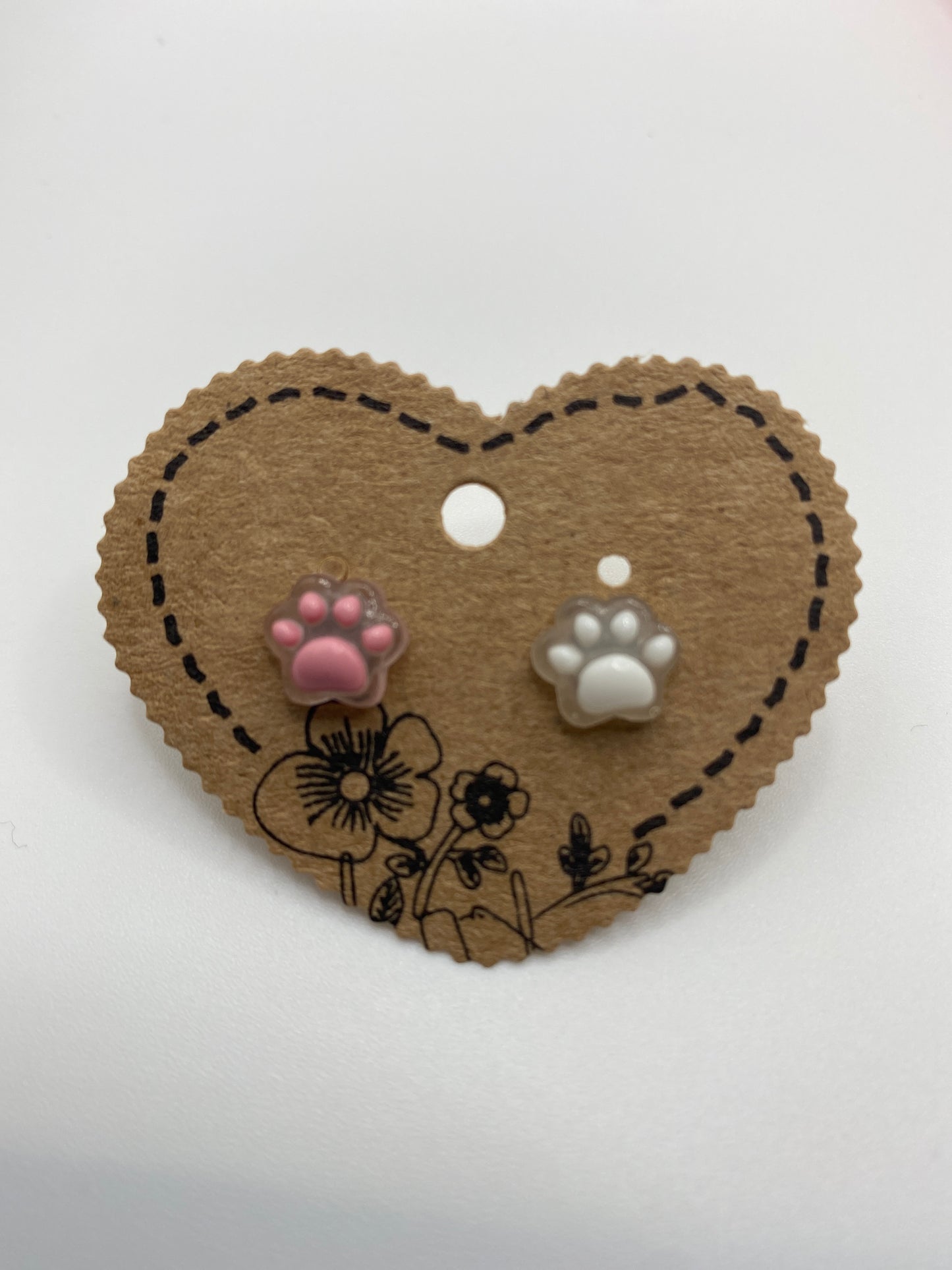 Pawprint Stud Earrings