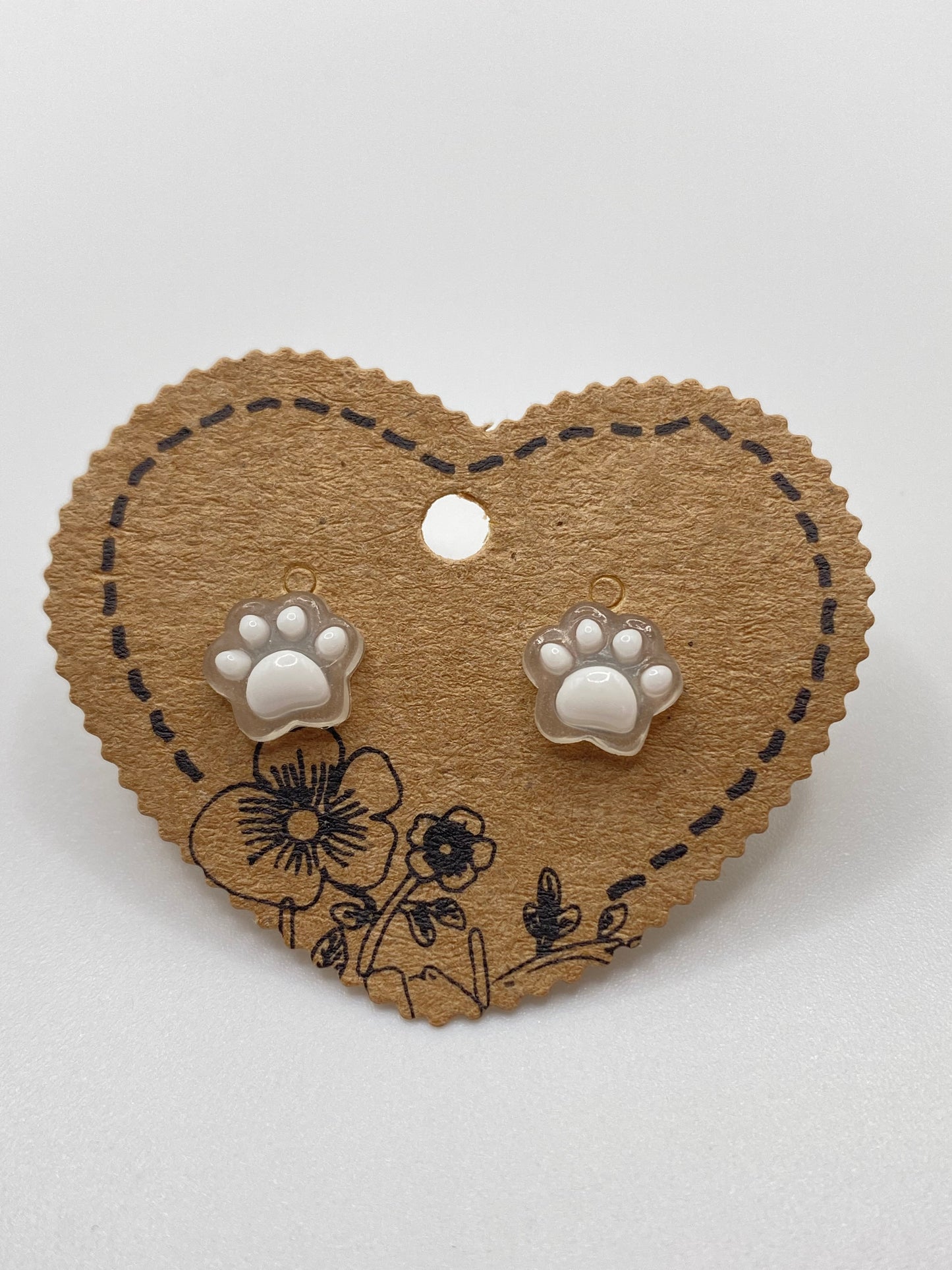 Pawprint Stud Earrings
