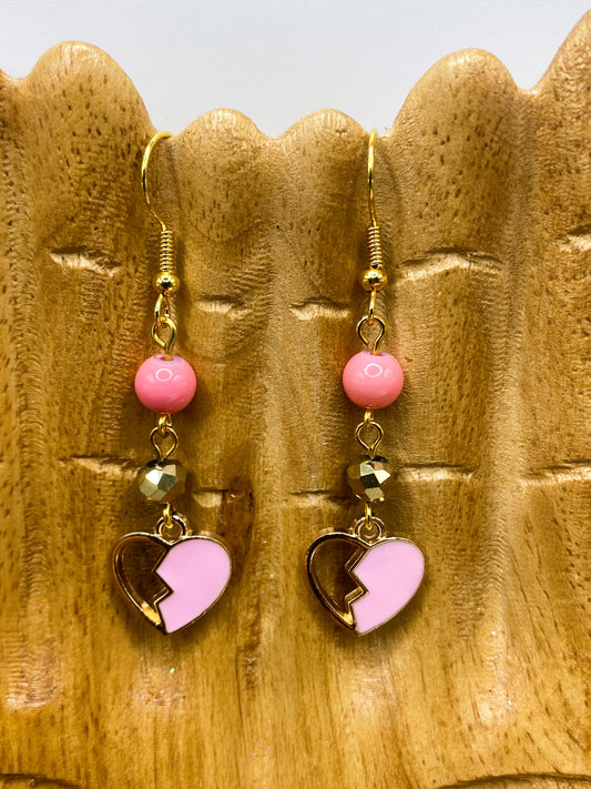 Half Heart Earrings