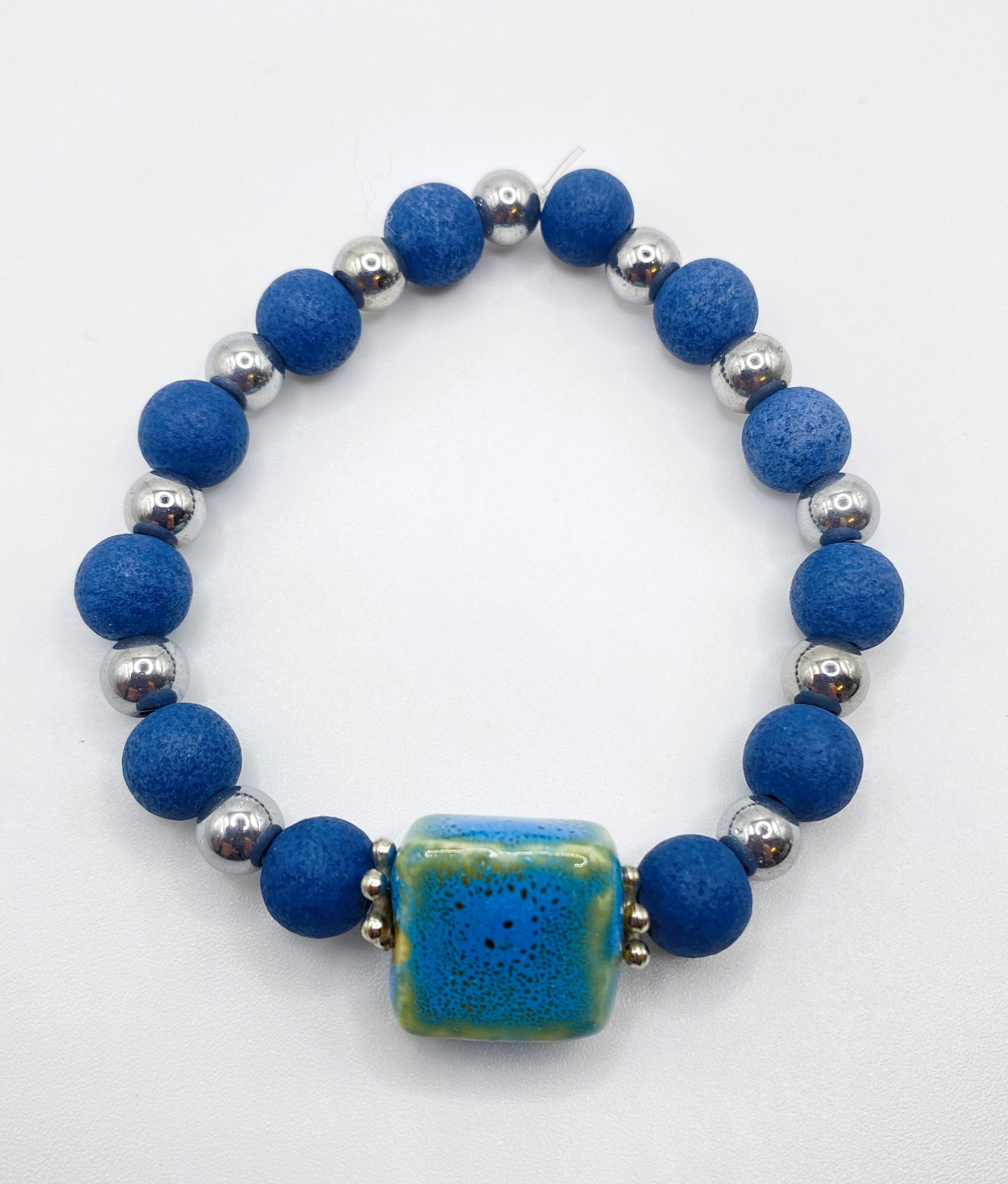 Blue Square Bracelet