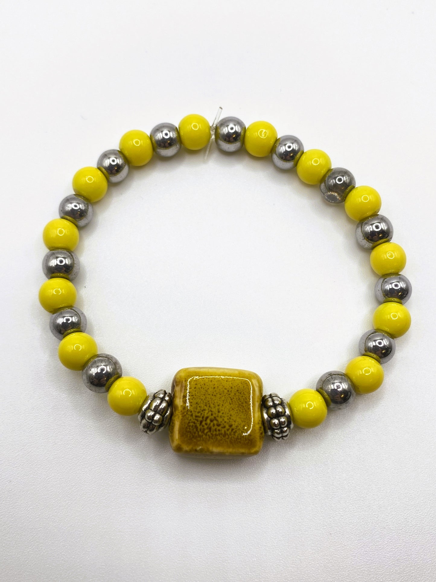 Yellow Square Bracelet