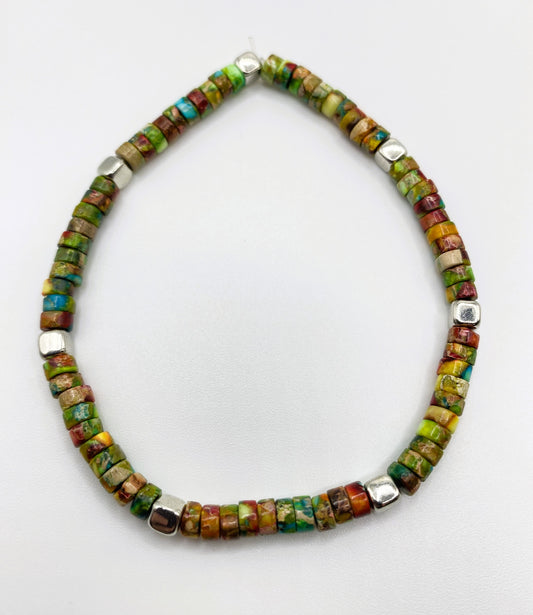 Minimalist Green Stone Bracelet