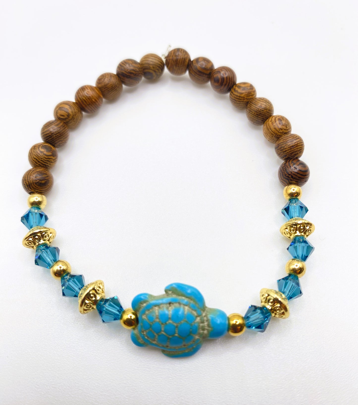 Blue Gem Sea Turtle Bracelet