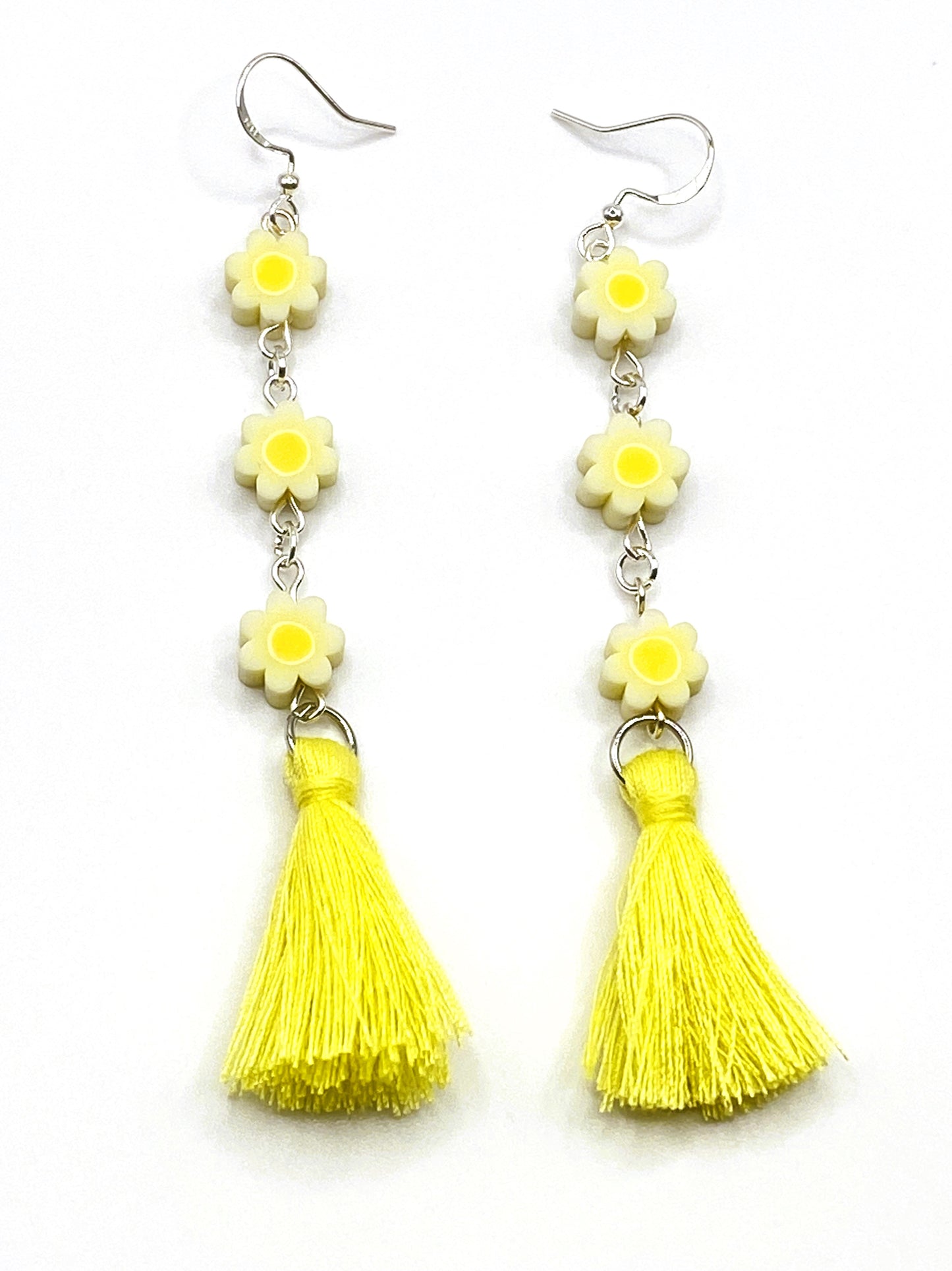 Yellow Flower Earrings