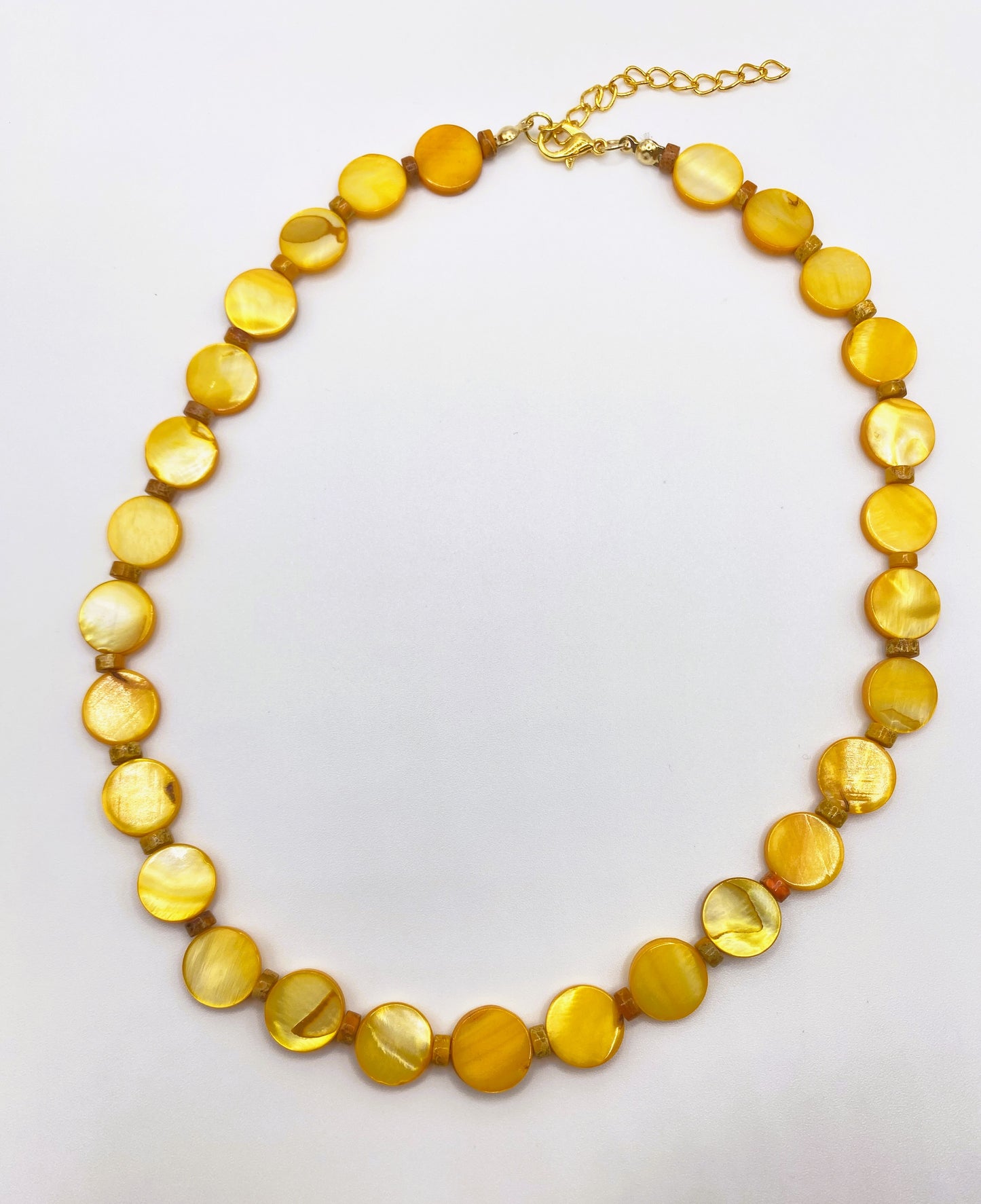 Yellow Circle Necklace