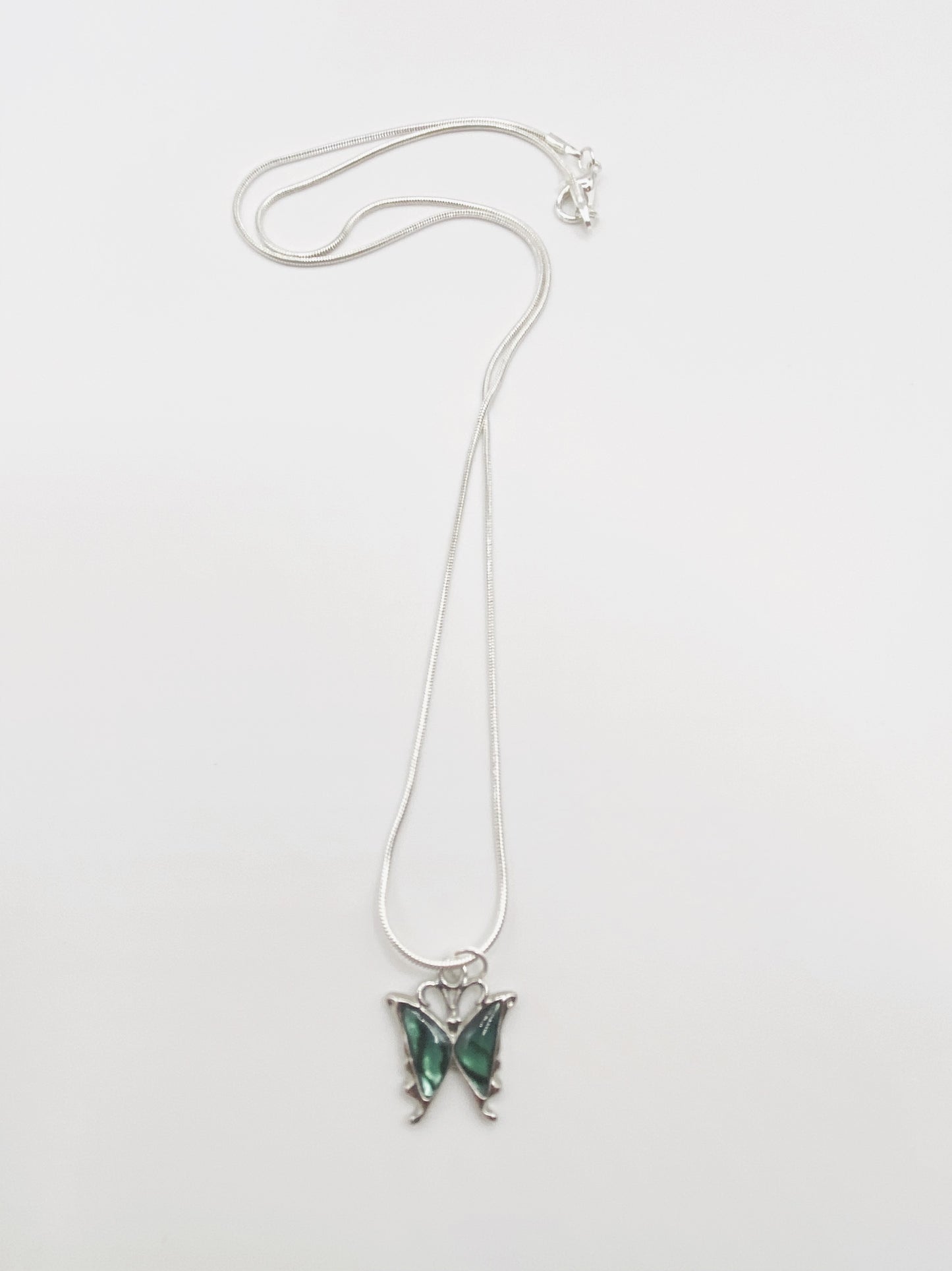 Green Butterfly Necklace