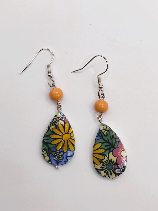 Colorful Flower Earrings