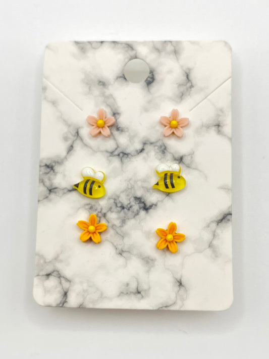 The Flowers & the Bees Stud Earrings