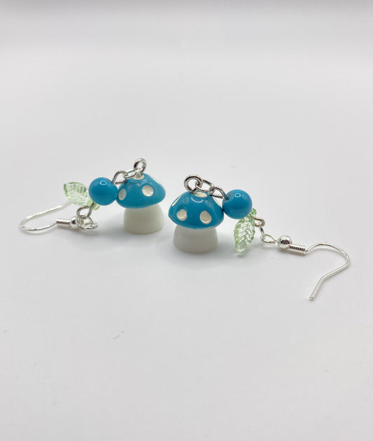 Mushroom  & Apple Earrings