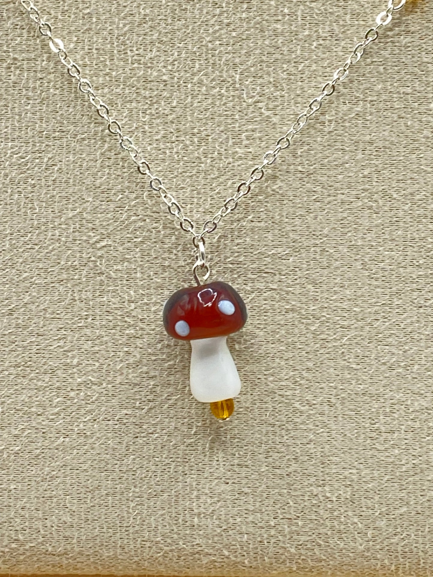 Brown Mushroom Jewelry Set - Style 2