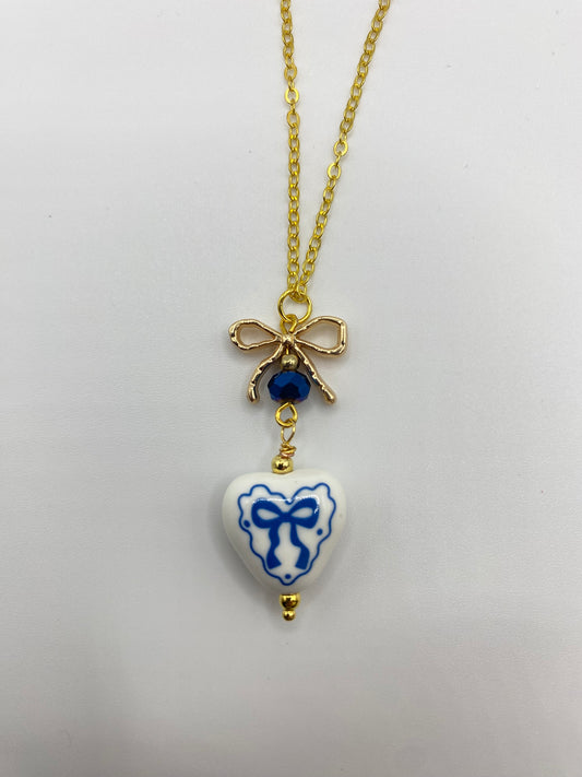 Delftware Inspired Necklace