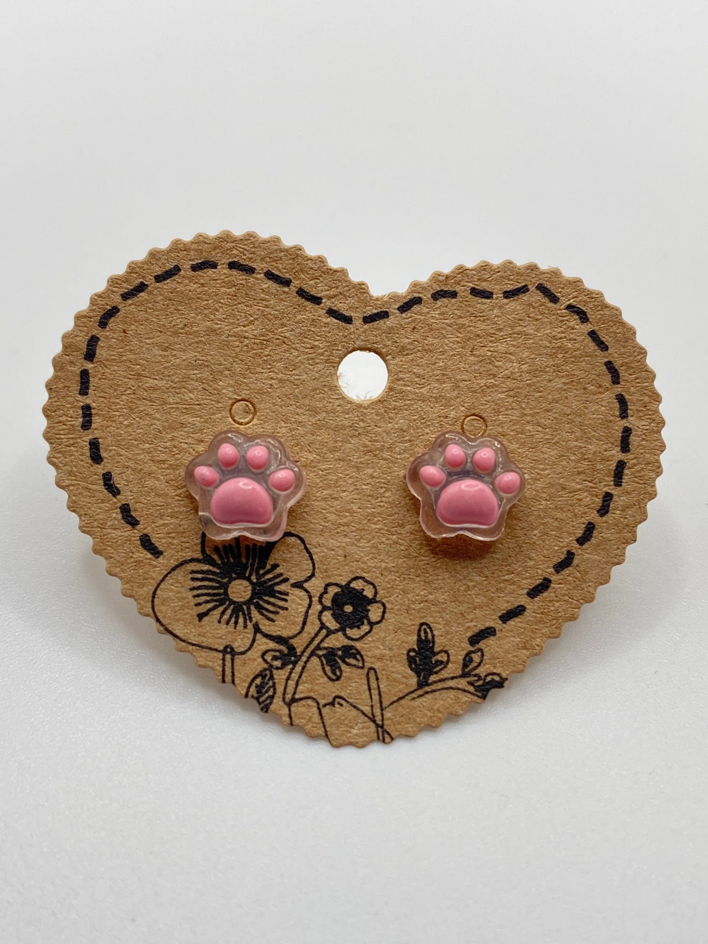 Pawprint Stud Earrings