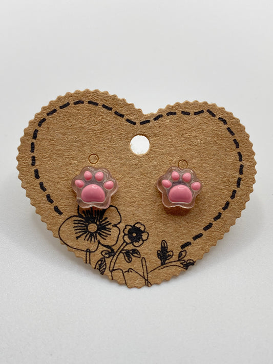 Pawprint Stud Earrings