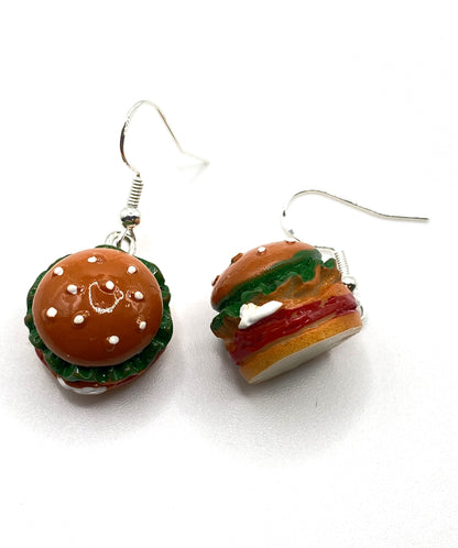 Hamburger Earrings