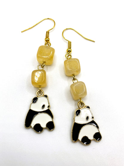 Panda Earrings