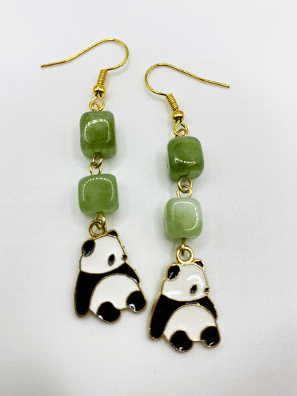 Panda Earrings