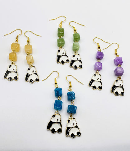 Panda Earrings