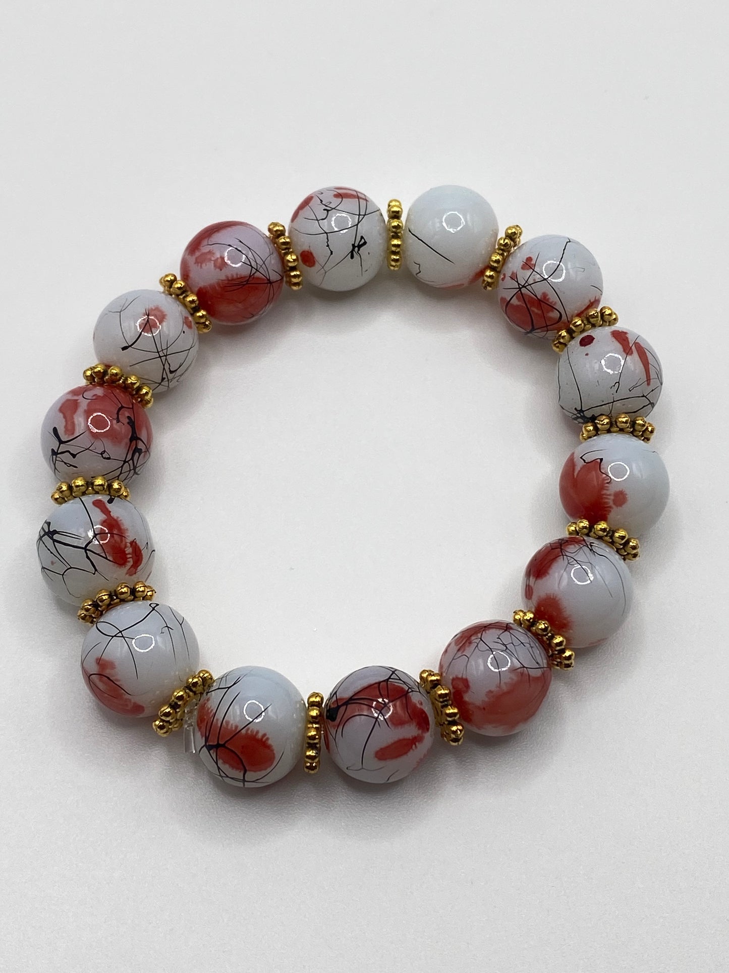 Red Abstract Bracelet