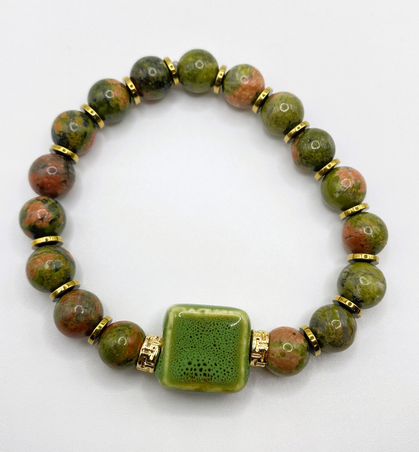 Green Square Bracelet