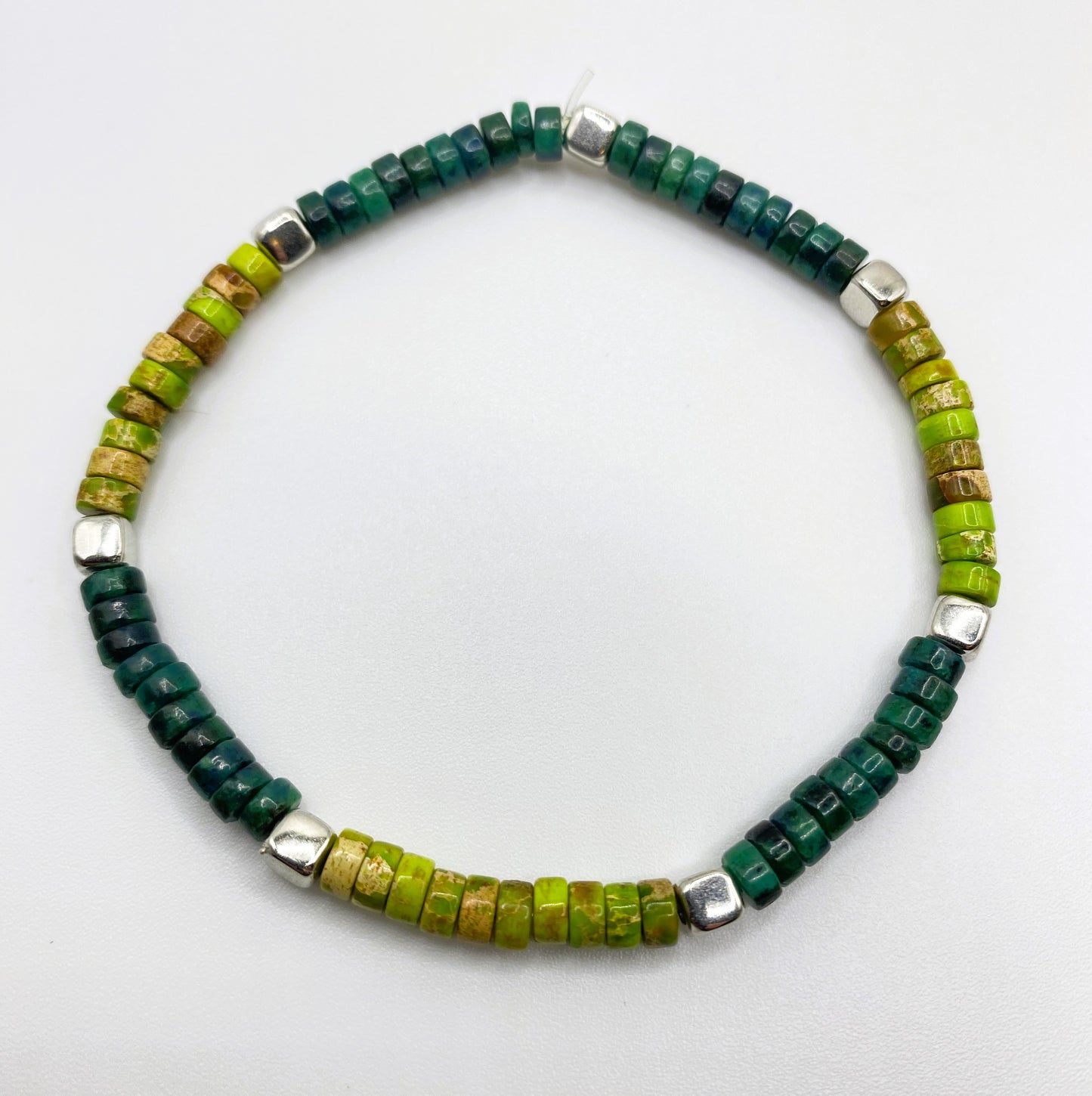 Minimalist Green Stone Bracelet