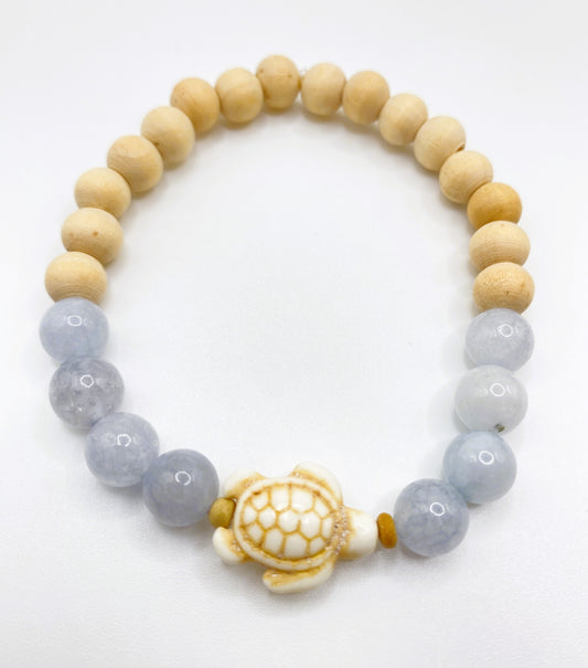Serene Blue Sea Turtle Bracelet