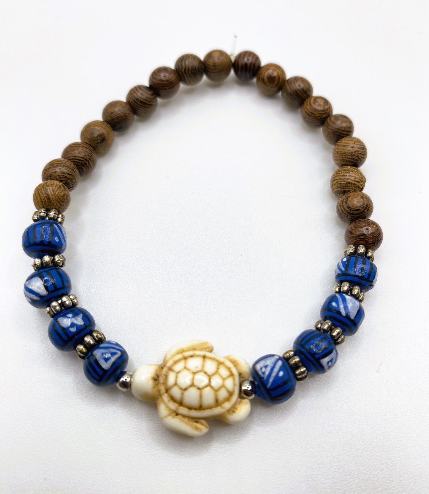 Tribal Blue Sea Turtle Bracelet