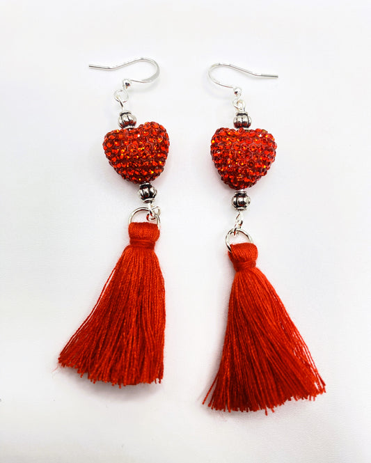 Razzle Dazzle Heart Earrings