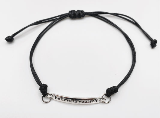 "Believe In Yourself" Adjustable Bracelet