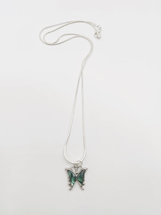 Green Butterfly Necklace