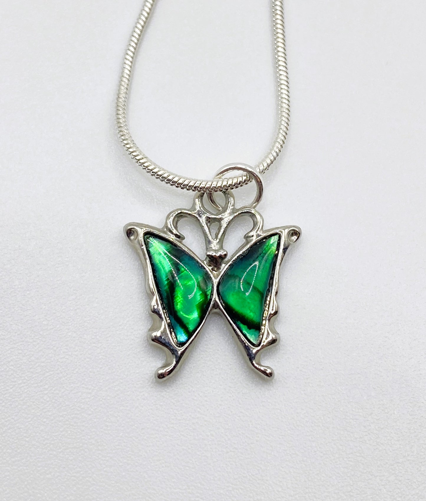 Green Butterfly Necklace