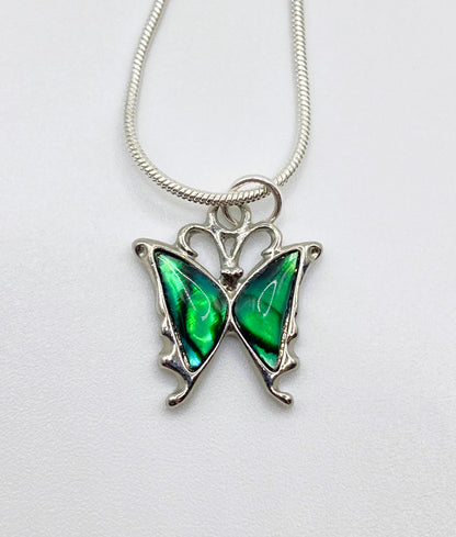 Green Butterfly Necklace