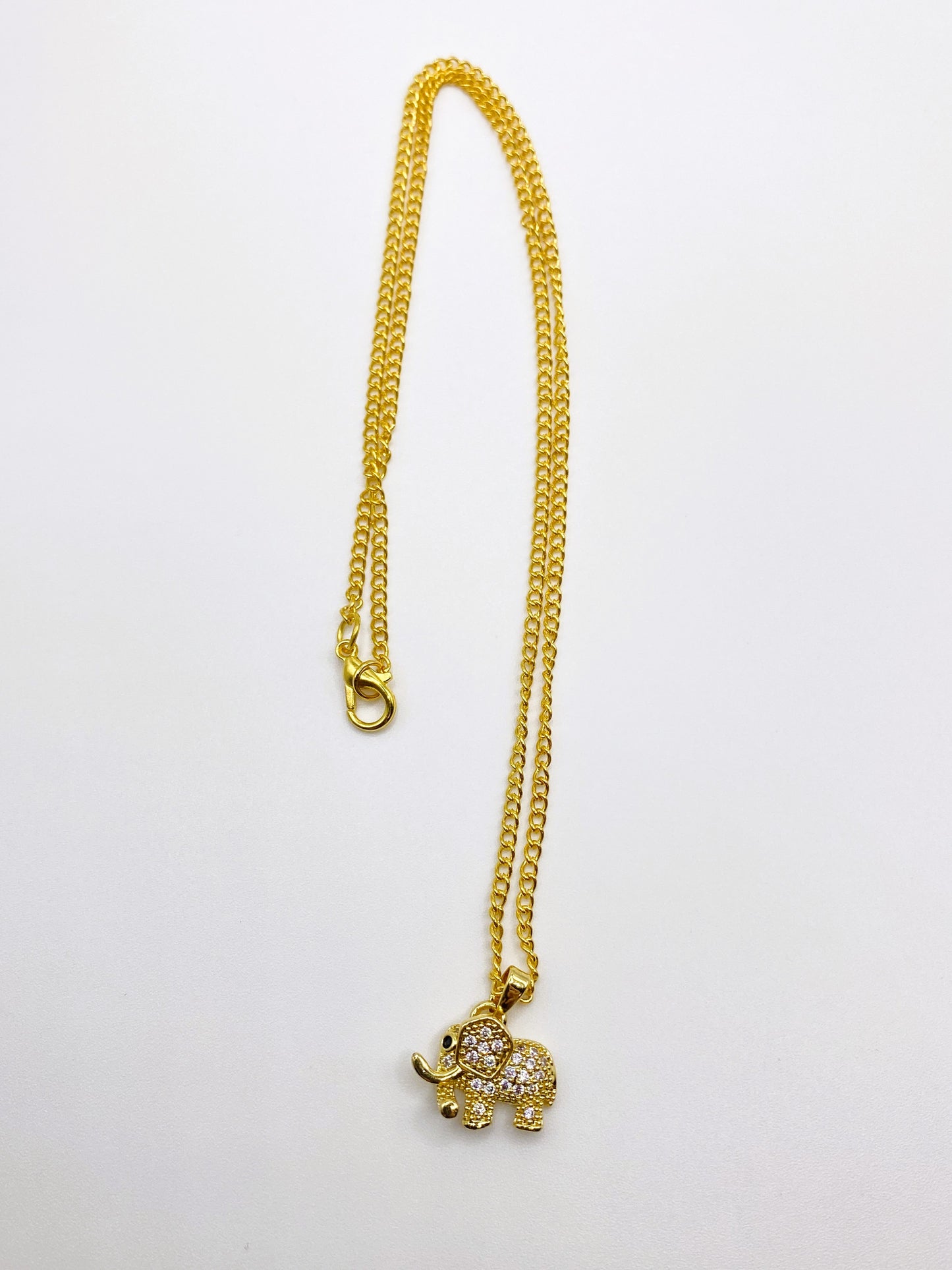 Gold Elephant Necklace