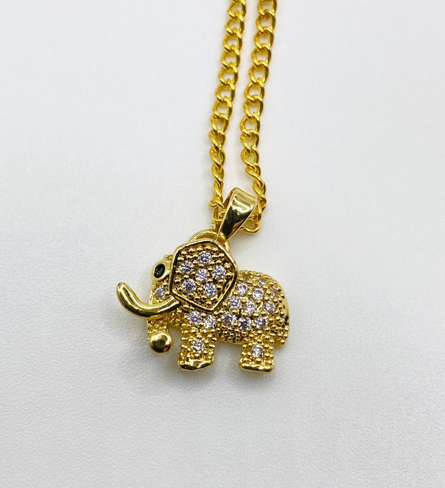 Gold Elephant Necklace