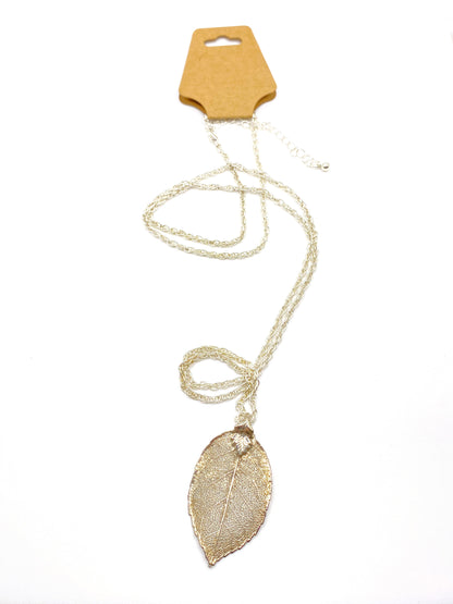 Silver Leaf Necklace