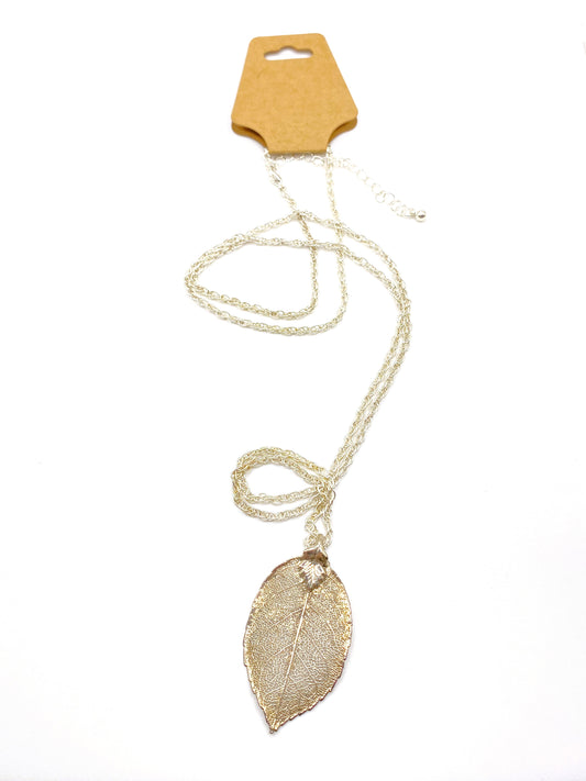 Silver Leaf Necklace