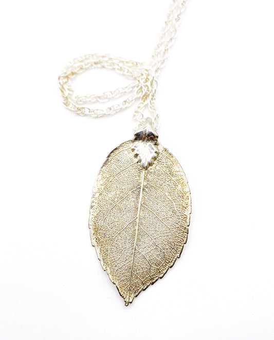 Silver Leaf Necklace
