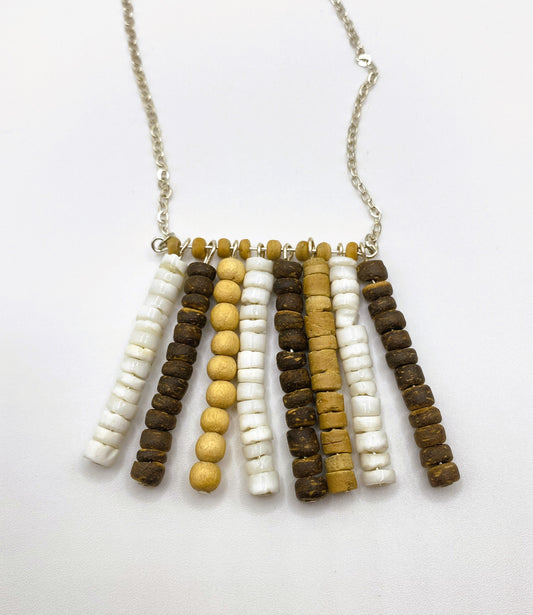 Earth Pillars Horizontal Bar Necklace