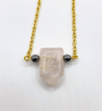 Light Pink Arrow Necklace