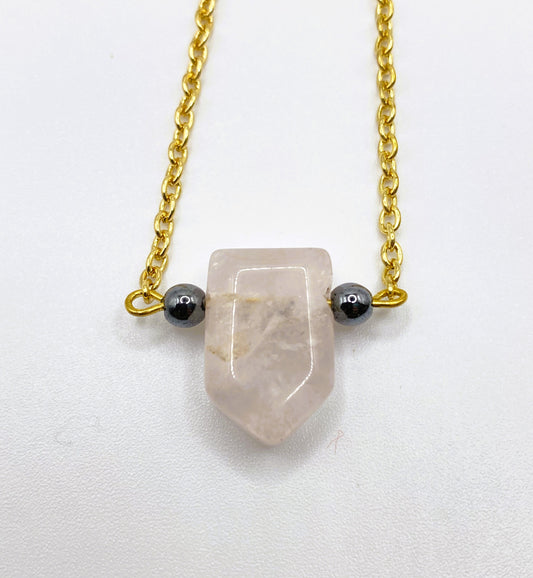 Light Pink Arrow Necklace