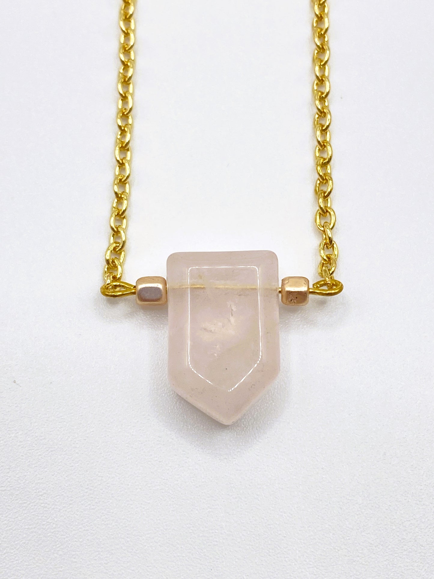 Light Pink Arrow Necklace