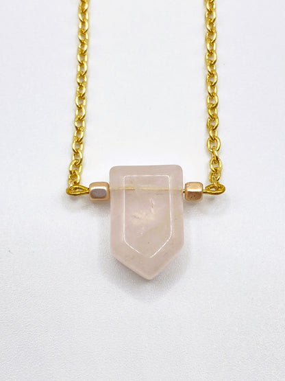 Light Pink Arrow Necklace