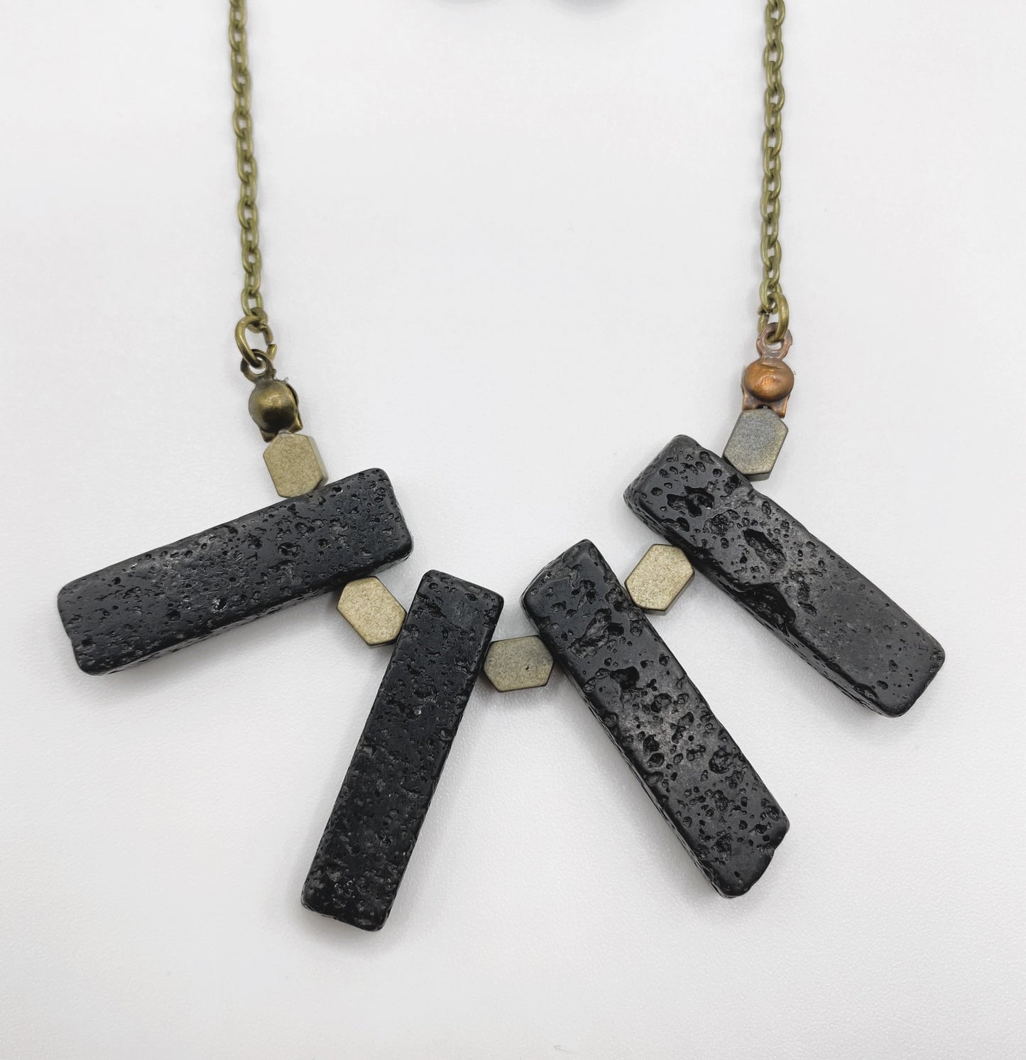 Black Lava Stone Jewelry Set