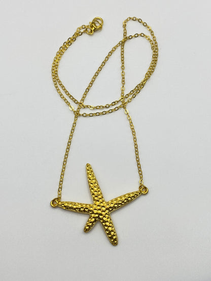 Sea Star Horizontal Bar Necklace
