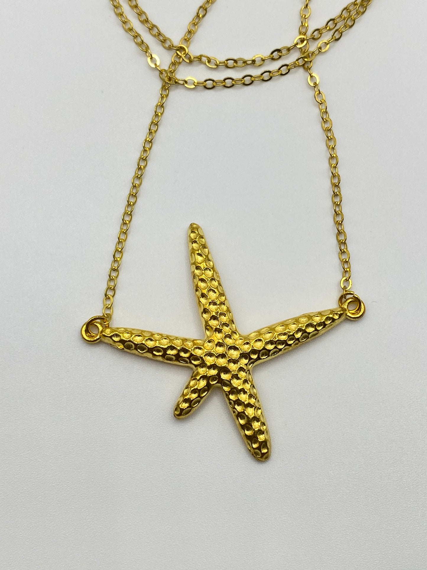 Sea Star Horizontal Bar Necklace