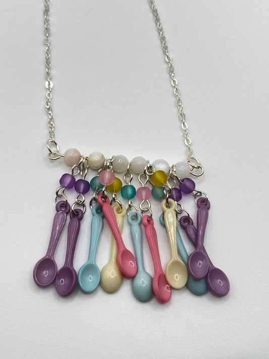 Spoon Horizontal Bar Necklace