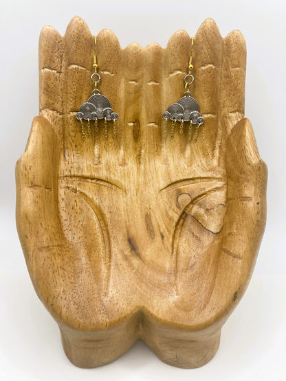 Silver & Gold Raincloud Earrings