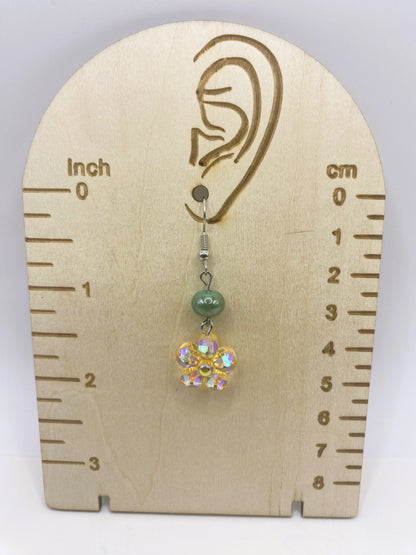 Flower with Sparkle Earrings