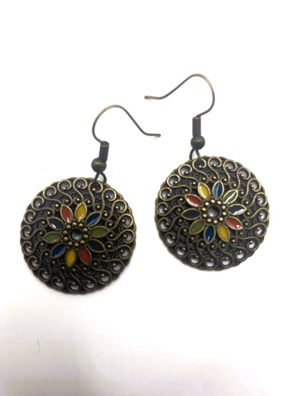 Round Boho Earrings