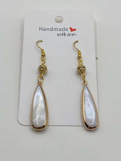Long Drop Seashell Earrings
