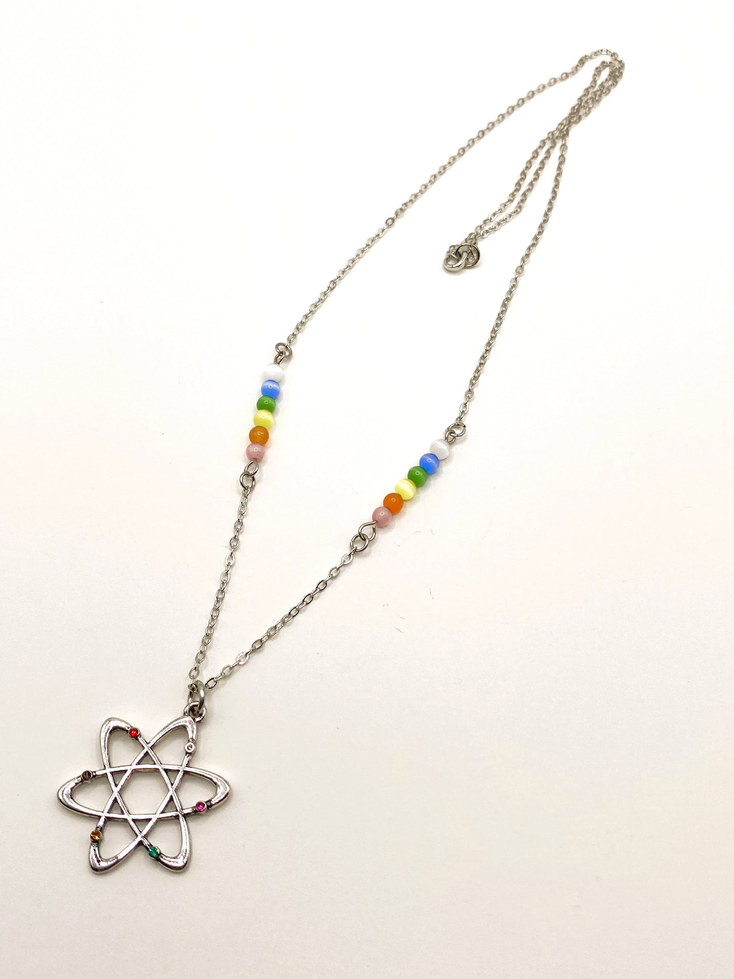 Rainbow Atom Necklace